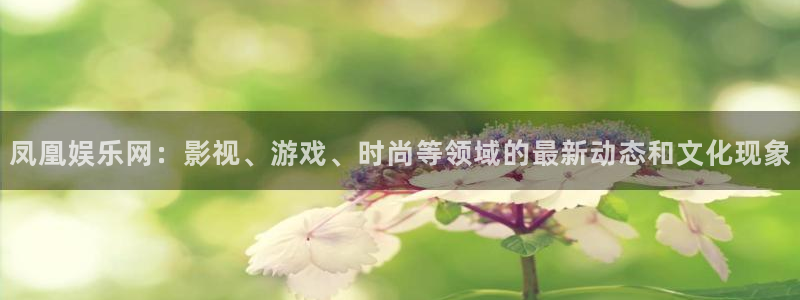 彩神：凤凰娱乐网：影视、游戏、时尚等领域的最新动态和文化现象